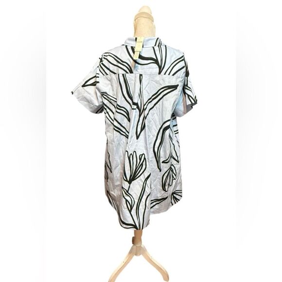 By Anthropologie Short-Sleeve Swing Tunic Mini Dress - Picture 4 of 6